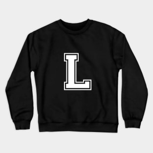Initial Letter L - Varsity Style Design Crewneck Sweatshirt